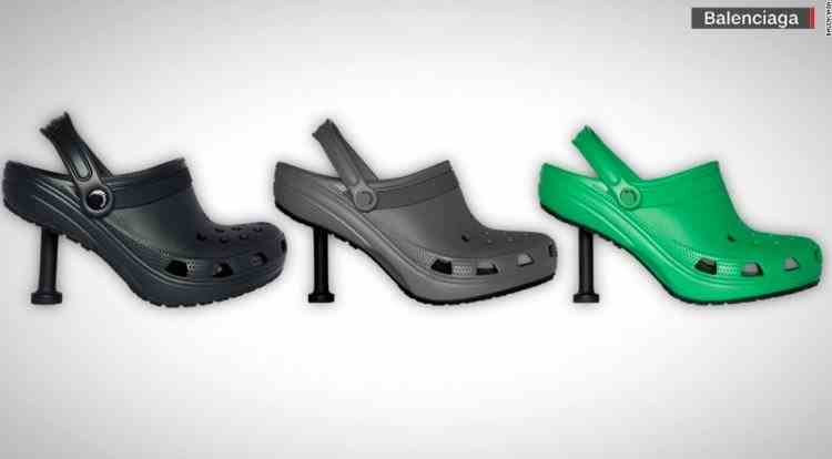 Balenciaga a creat o pereche de crocși cu toc - Ce preț are perechea de pantofi de lux
