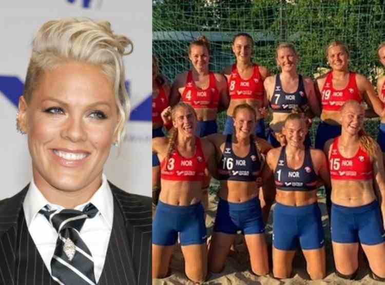 Pink s-a oferit să plătească amenda primită de echipa norvegiană feminină de handbal pe plajă, după ce jucătoarele au refuzat să joace în bikini